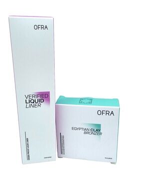 OFRA Verified Liquid Liner in brown and Egyptian Clay Bronzer Duo